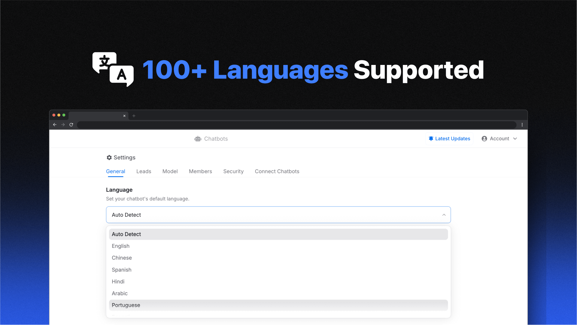 screenshot of YourGPT Chatbot